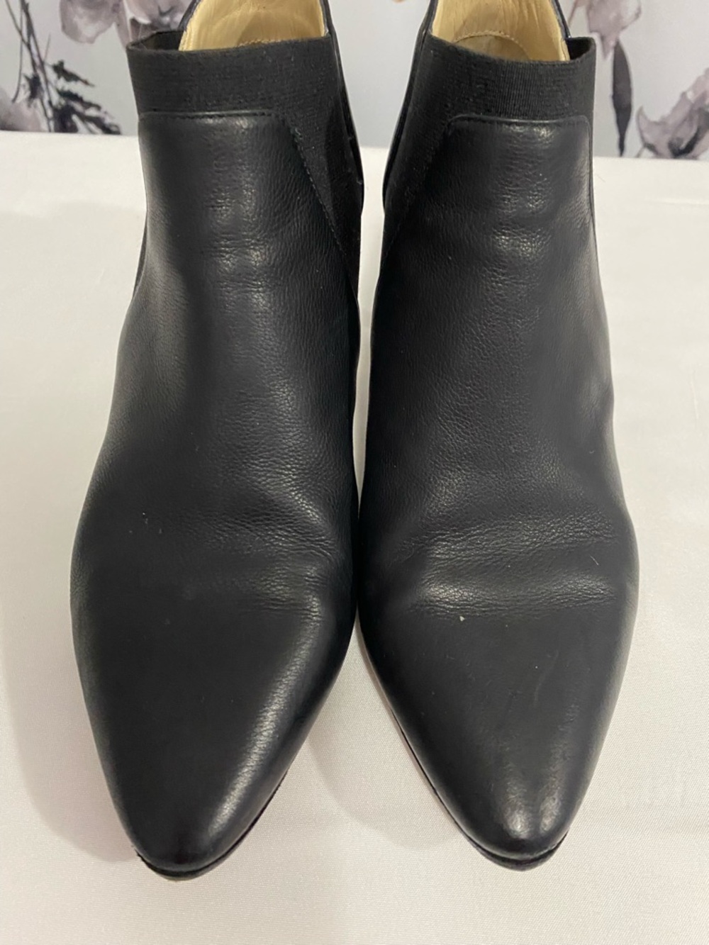 Women’s Jimmy Choo Leather Bootie  Low Kitten Heels Size 37 6US Used